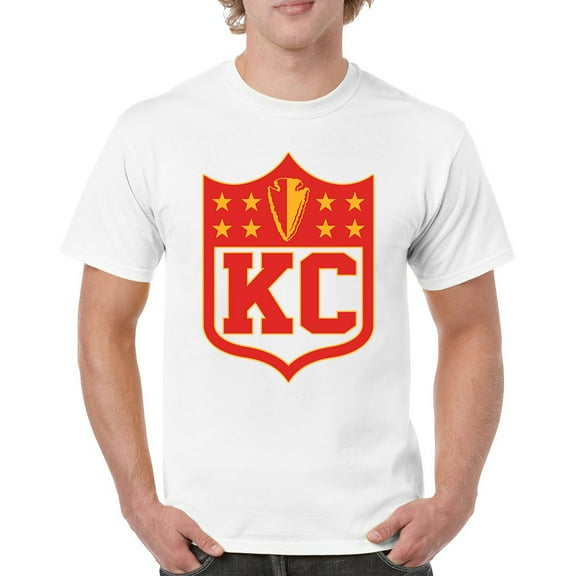Kansas Shield T-shirt Champions Game Day Fantasy Football K.C. Fan Men's Tee