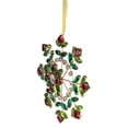 thumbnail image 4 of Northlight 6.5" Green and Red Gem Stone Flowers Snowflake Christmas Ornament, 4 of 5