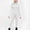 White, variant on Sakmal Athletic One Piece Jumpsuits for Women Slim Leg Solid Stretchy Gym Overalls Long Long Sleeve Hooded Pants for Women