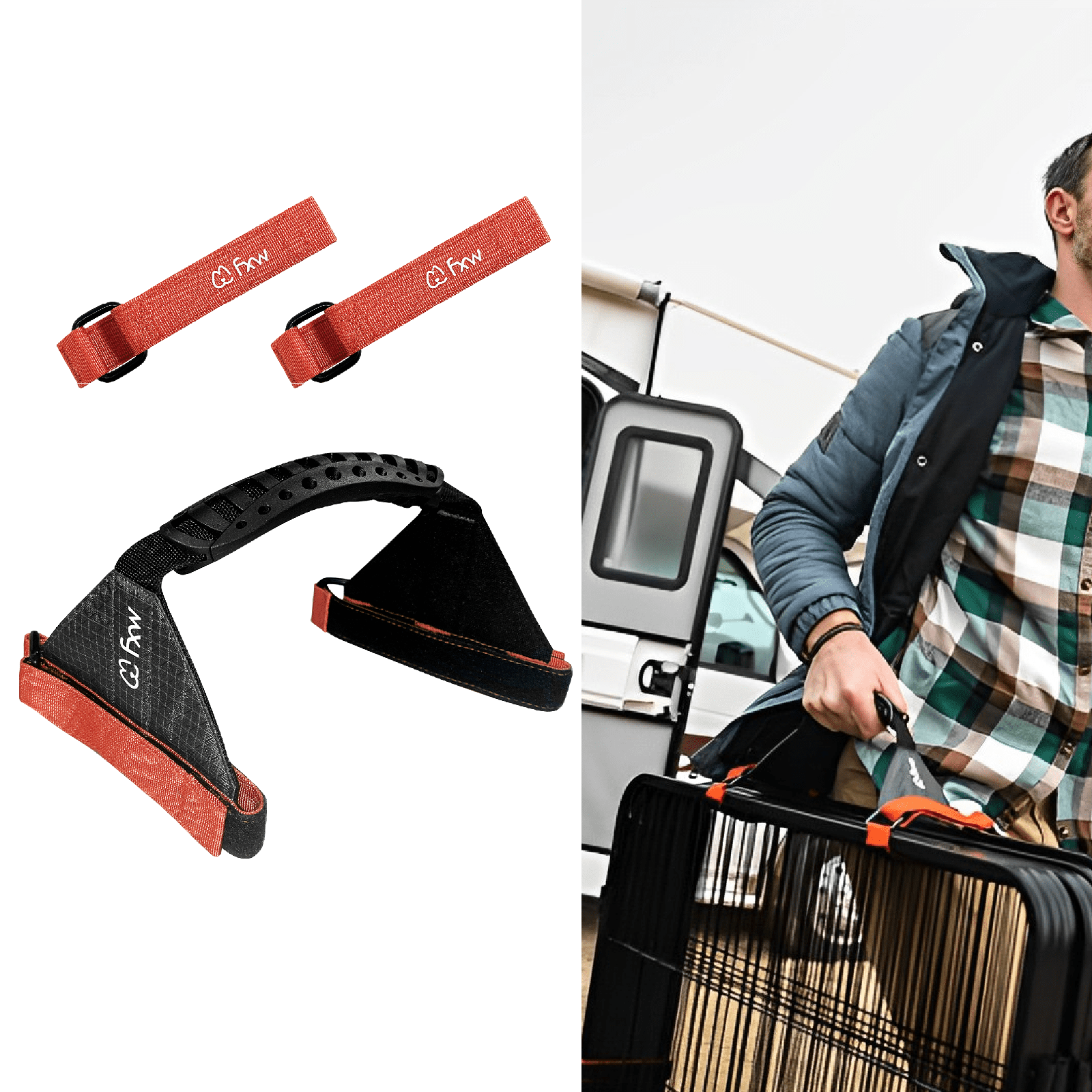 FXW EasyCarry Straps Fit 8Panel Dog Playpens, Designed for RV Trips