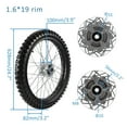 thumbnail image 3 of 19" Front Tire Rim & 16" Rear Tire Rim Dirt Bike Tire Wheel Assembly 70/100-19 Tire Rim & 90/100-16 Tire Rim & 15mm Bearing for Dirt Pit Bike Monkey 110cc 125cc 140cc 150cc 160cc 200cc 250cc, 3 of 8