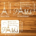 thumbnail image 3 of 1Pc Eiffle Tower Painting Stencil Drawing Template on Wood Fabric 8.3x11.7inch, 3 of 9