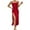 Red, variant on Wyongtao Women's Satin Nightgown Silk Slip Dress Sleepwear Sexy V Neck Negligee Lingerie Short Nightwear with Split,Rose Gold XL