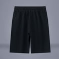 thumbnail image 4 of pstuiky Pantalones cortos de entrenamiento para hombre, Pantalones cortos transpirables de color liso para hombre, informales, para vacaciones, con bolsillos Pantalones cortos de entrenamiento, 4 of 4