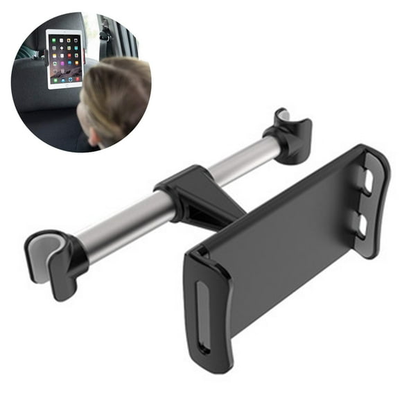 Car Tablet Holder Car Headrest Mount 360° Rotating Car Seat Stand Cradle Charging Convenient Detachable Car Back Seat Bracket Universal for 4.4~11" iPad iPhone Smart Phones Switch Tab E-Reader Red