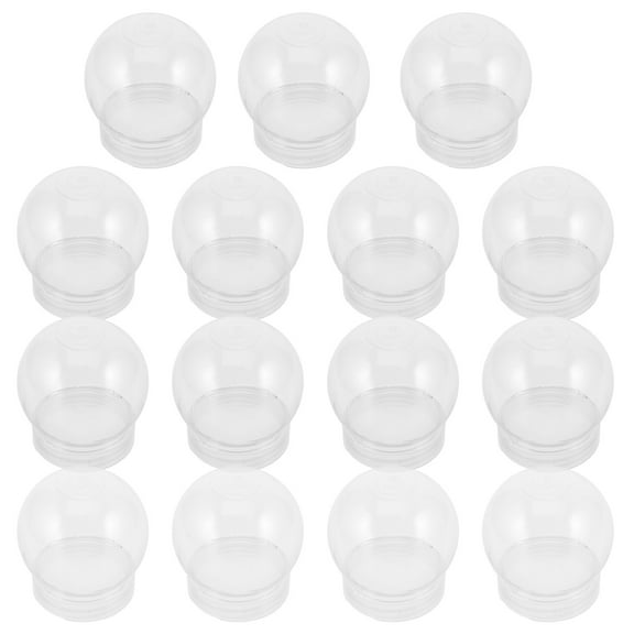 BESTONZON Empty Plastic Snow Globes Transparent 15pcs