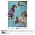 thumbnail image 4 of ARISTURING Dogs in Sweaters Flannel Blanket for All Seasons Throw Blanket 60x80in, 4 of 6