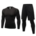 thumbnail image 1 of Men‘s 2 in 1 Compression Sportswear Suits Gym Tights Training Clothes Workout Jogging Sports Set Fitness Tracksuit Running Sets, 1 of 6