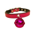 thumbnail image 2 of Cat Collars & Kitten Collar with Bell – PU Leather Adjustable Collar for Small Pets, Safe & Comfortable, Jingle Bell for Tracking, 2 of 9