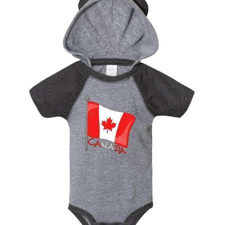 

Inktastic Canada- maple leaf flag Gift Baby Boy or Baby Girl Bodysuit