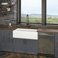 thumbnail image 4 of Cahaba CAFC36SB 36.13 x 18 x 10 in. Single Bowl Farmhouse Fireclay Kitchen Sink, Gloss White, 4 of 4