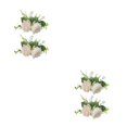 thumbnail image 2 of Ounissouiy 2 uds decoración de pastel de boda ramo de rosas fiesta de aniversario de planta flores dobles 2Conjunto, 2 of 6
