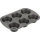thumbnail image 5 of Molde para magdalenas GoodCook Everyday, antiadherente, acero, tamaño Jumbo, 6 tazas, gris, 5 of 7