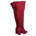 thumbnail image 4 of New Women Wild Diva Geller-01 Faux Suede Over The Knee Chunky Heel Boot, 4 of 5