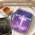 thumbnail image 7 of FOR U DESIGNS Cross Purple Pattern Bible Cover Case Quilted Bible Carrying Case Multifunctional Church Bag Bible Protective Bible Carrier Tote Bag Christian Gifts, 7 of 7