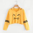 thumbnail image 1 of ICHUANYI Liquidación Moda Mujer Manga Larga Sudadera Cuello V Causal Tops Blusa ICHUANYI WER202308232226, 1 of 4