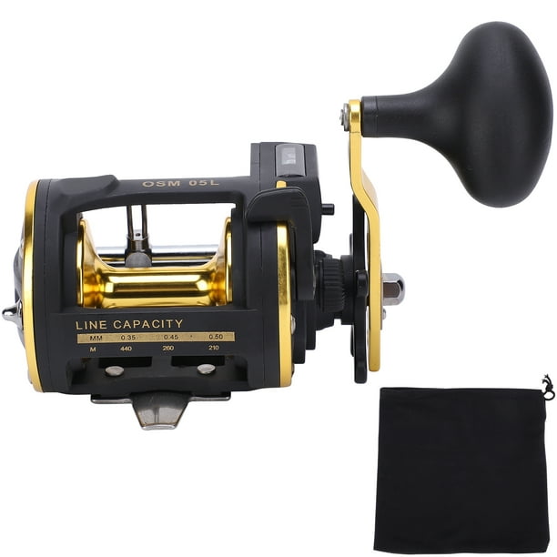 Boat Fishing Wheel, 2+1 Metal Boat Fishing Reel With Line Counter