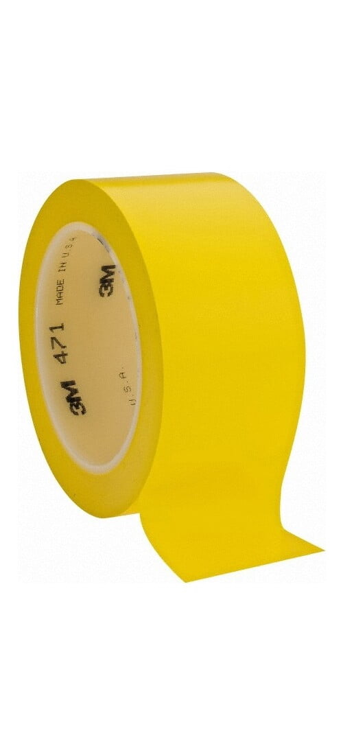 3M 471 Vinyl Tape, 2 In. X 36 Yd., Yellow