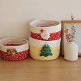 thumbnail image 5 of Home Textile Storage,Small Christmas Basket Christmas Storage Basket Cotton Rope Woven Basket For Nursery Cute Toy Storage Basket Christmas Basket For Gifts Empty Home Decor, 5 of 5
