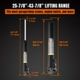 thumbnail image 2 of Torin 3 Ton Hydraulic Long Ram Jack with Single Piston Pump and Clevis Base Fits Garage/Shop Cranes, Engine Hoists,Black, W3036B, 2 of 10