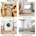 thumbnail image 6 of 2 Pieces Kitchen Rugs, Abstract Anti Fatigue Non Slip Foam Cushioned Brown and Grey Art Painting Comfort Indoor Floor Mat Runner Rug Set for Laundry Office Sink Bathroom (17"x48"+17"x24"), 6 of 6