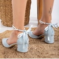 thumbnail image 4 of Miranda - Zapatos de tacón azul bebé con perlas azul cielo 25.5 CM, 4 of 9