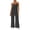 CBP65-Dark Gray, variant on Womens Overalls Loose Fit One Piece Jumpsuits Wide Leg Jumpsuits Spaghetti Strap Summer Rompers With Pockets Travel Vacation Outfits Blue S