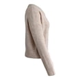 thumbnail image 3 of Suéter George para Mujer, con Botones al Frente Cardigan Hombro Caído Cuello Redondo Beige Talla EG, 3 of 4