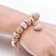 thumbnail image 1 of Pulsera bañada en oro con diamantes y cuentas brillantes, 1 of 4