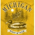 thumbnail image 2 of Michigan Great Lakes State Duck Pond Sweatshirt for Men or Women Brisco Brands S, 2 of 6