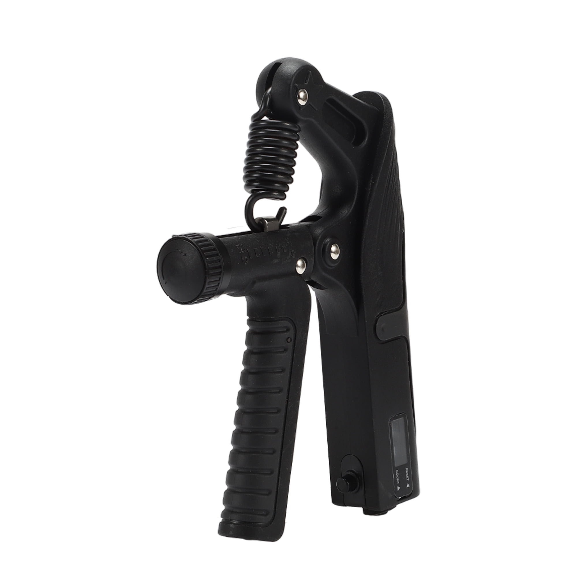 Unique Bargains R Shape Hand Grip Strengthener Adjustable Strength for Fitness  Black