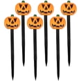 thumbnail image 1 of GOOHOCHY 6 uds., cartel de patio de calabaza de jardín con estaca, decoración de jardín, decoración de estaca de césped de Halloween, 1 of 8