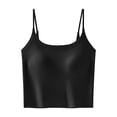 thumbnail image 2 of Harpily Tank Tops For Women Solid color with Adjustable Spaghetti Strap and Removable Padded Built in Bra Casual Camisole Tops, 2 of 4