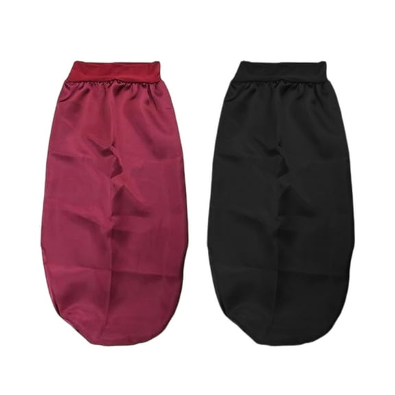 JZROCKER 2Pcs Long Silk Satins Sleep Bonnet for Curly Hair,Long Dreadlock and Braids Hair Bonnets for Hair Care Satins Sleep Caps