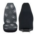 thumbnail image 4 of Uorisanigo Car Seat Covers Premium 2-Pack Front Set, Blanket Cloth Line Daisy Print Seat Covers, All Weather Car Seats Cover Comfort & Protection for Truck,SUV,Sedan,Van, 4 of 7