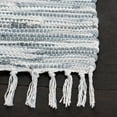 thumbnail image 3 of SAFAVIEH Montauk Rosalind Striped Braided Cotton Area Rug, Silver, 5' x 7', 3 of 6