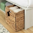 thumbnail image 5 of Bowery Hill Laminated Particleboard Winter Oak Platform Bed Rectangular Storage 56"W x 76.75"D Unassembled, 5 of 11