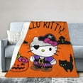 thumbnail image 3 of Halloween Hello Kitty Kawaii Cat Blanket Sofa Air Conditioning Blanket Bed Living Room Blanket 30x40 H-7, 3 of 5