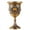 Bronze, variant on Visland 2PCS Vintage Metal Embossed Wine Cup, Hand-made Goblet Engraving Flower Pattern Shot Glass Liqueur Goblet Wine Chalice Art Craft Decoration for Weddings Home Decor Blessings Cup