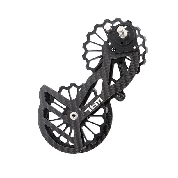 Greeniant Rodamiento de cerámica de gran tamaño, polea a prueba de herrumbre, jaula de desviador trasero, Kit de rueda de guía de cubo resistente al Ciclismo Negro SD52 Greeniant OD024405-10