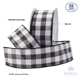 thumbnail image 4 of Cinta navideña a cuadros con diseño de búfalo de Royal Imports, 2,5 cm, 4 of 7