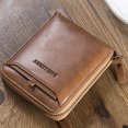 thumbnail image 4 of Flmtop Wallet Smooth Surface Folding Men Zipper Coin Purse with Multi Slots for Shopping, 4 of 10