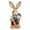 J, variant on Ympkerial Bunny Figurines Set, 13.7 Inch Rustic Straw Bunny Statue with Carrot, Sisal and Rattan Rabbit Tabletop Ornament for Spring Easter Home Office Farmhouse Decor