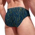thumbnail image 2 of PEASKJP Men's Quick Dry Swim Briefs Bikini Swimsuit Board Shorts with Adjustable Drawstring (Navy,L), 2 of 4