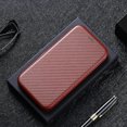 thumbnail image 5 of Compatible With Oukitel C25 Carbon Fiber Pattern Premium Flip Case With Card Holder Magnetic Closure, 5 of 5
