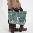 thumbnail image 5 of Women's Tote Bags,Waterproof Plaid Lightweight Large Shoulder Handbag,for Women Ladies,for Shopping Beach Travel Daily Use, 5 of 6