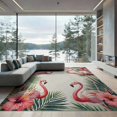 thumbnail image 2 of ODIKA 8'x10' Washable Area Rug Non-Shedding, Easy Care, Door Welcome Pcs Boho Plaid Layering Border Motif Hawaiian Frame for King Size Bedroom Under Bed, Master Suite, 2 of 7