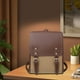 thumbnail image 1 of Mochila de Cuero para Mujer, Mochila Escolar, Elegante Mochila para Computadora Portátil, Mochila para Libros Caqui, 1 of 8