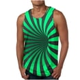 thumbnail image 1 of Tanques para Hombre de Verano Solto Chaleco Impresión Deportivo Cuello Redondo, Top de Moda Casual para Al Aire Libre Y Diario, 1 of 4