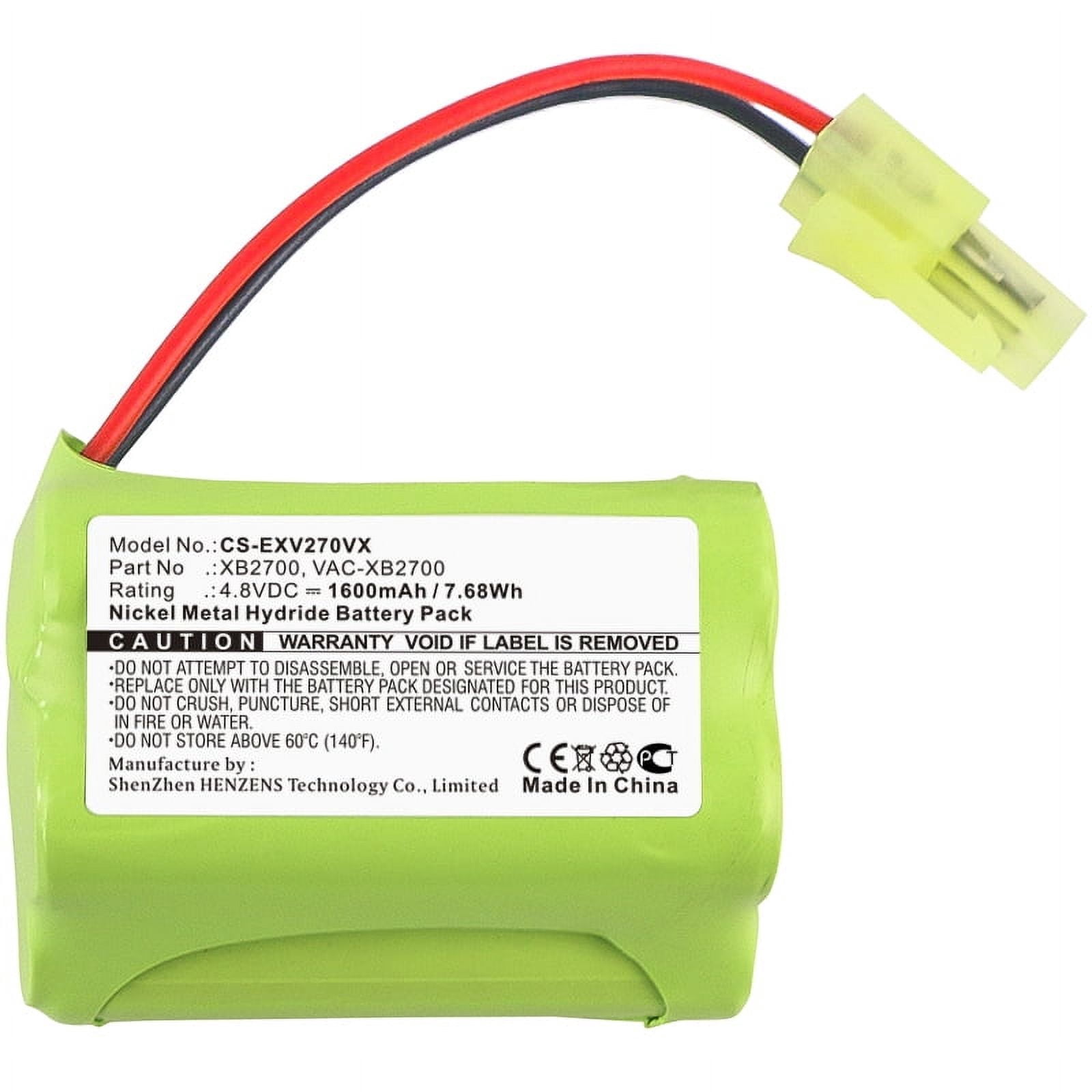 Replacement Battery for Shark V2700Z,V2930,XB2700,C-XB2700,XB2700,1600mAh/4.8V